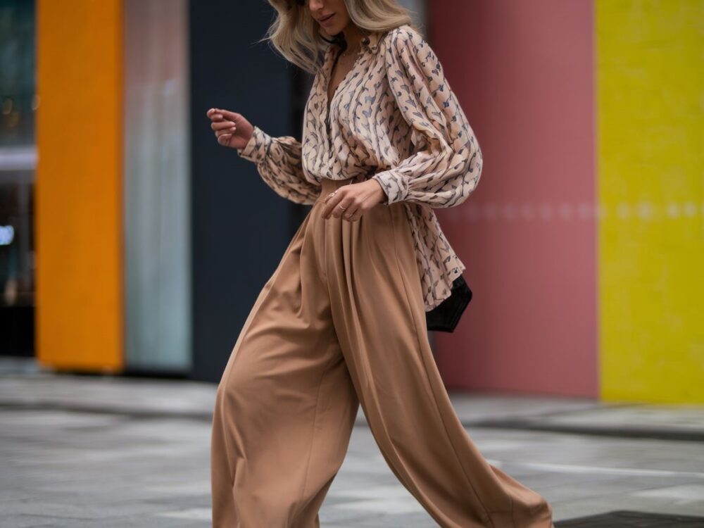 bluzka do szerokich spodni