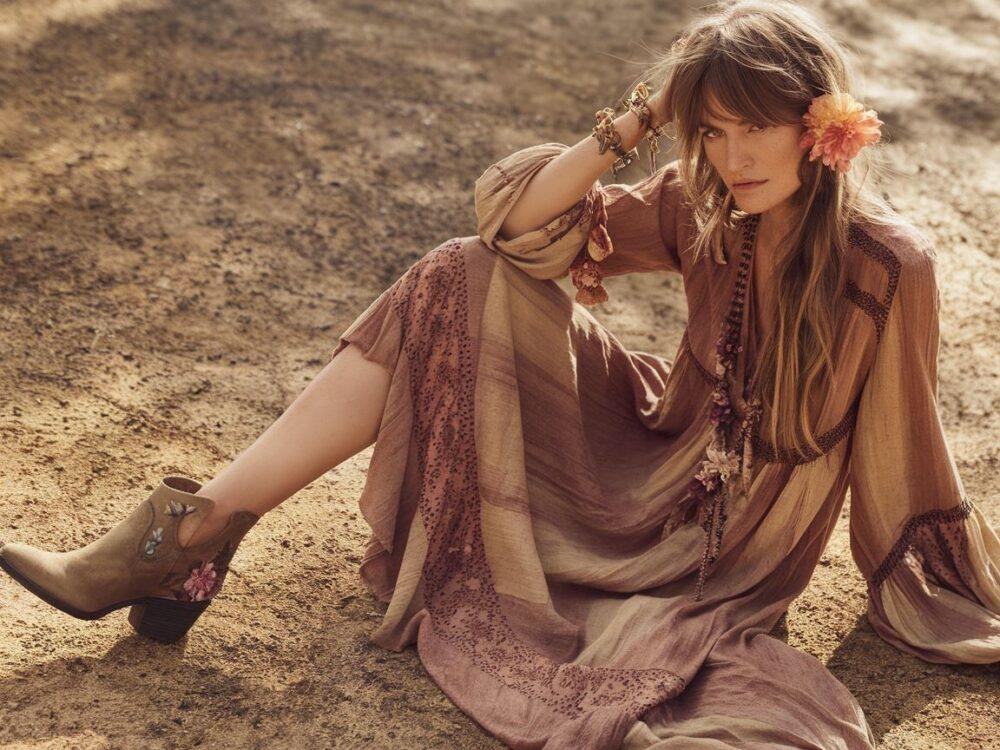 boho dress i modne buty