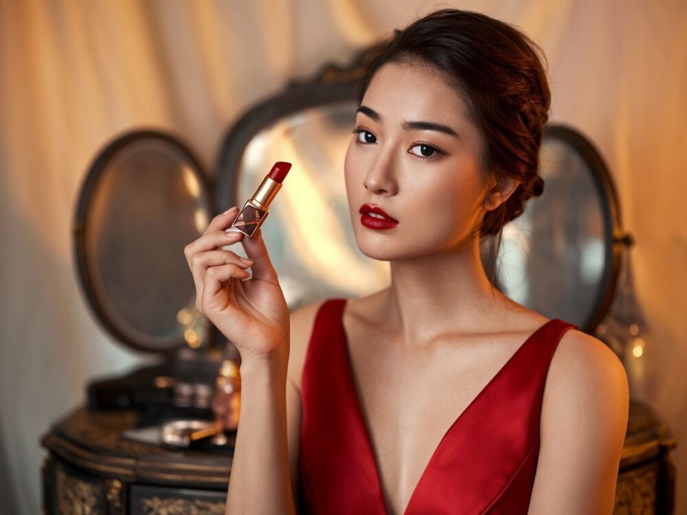 dobór szminki do czerwonej sukienki