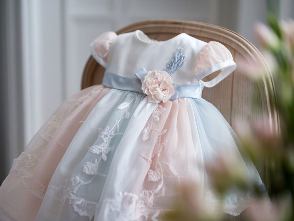 elegancka stylizacja na chrzciny