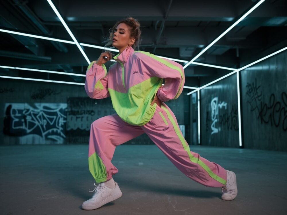 modny sportowy strój neon