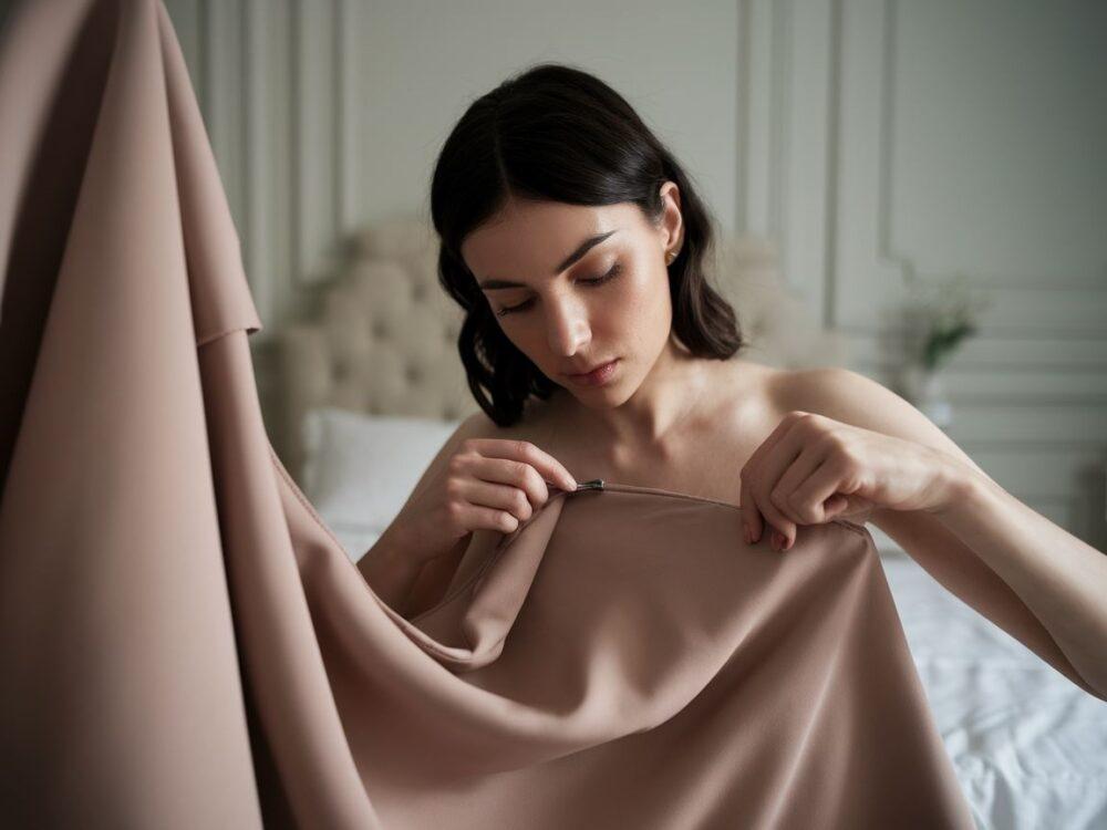 poprawki krawieckie przy dekolcie