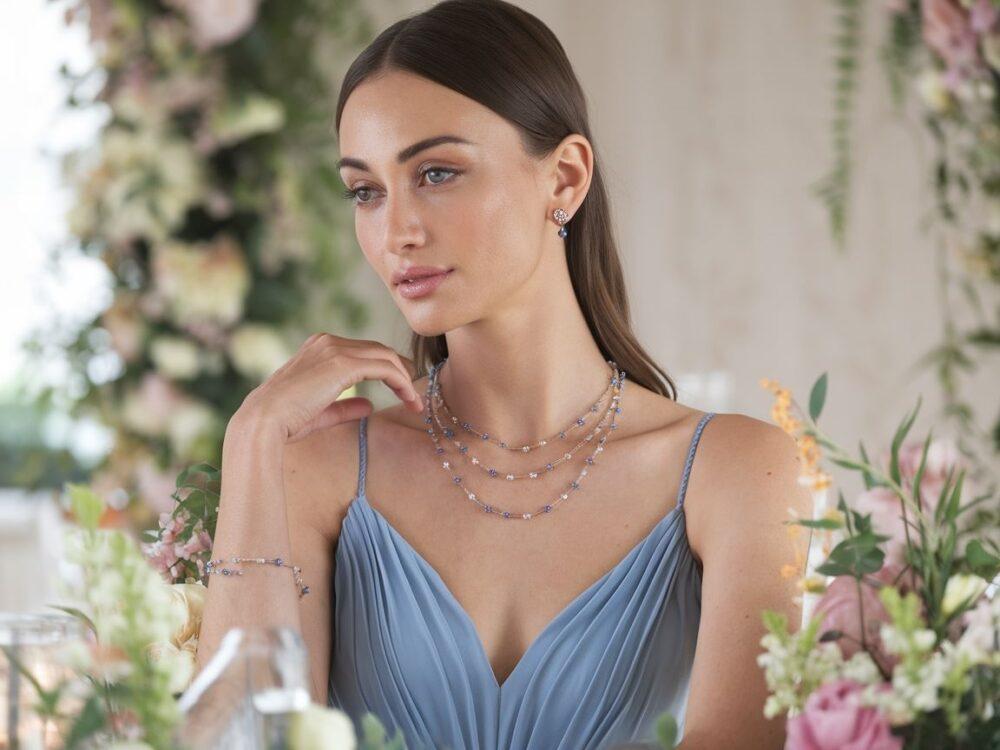 kolczyki z szafirem na wesele