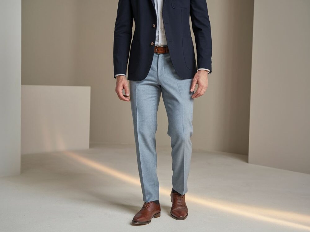 modne spodnie do marynarki