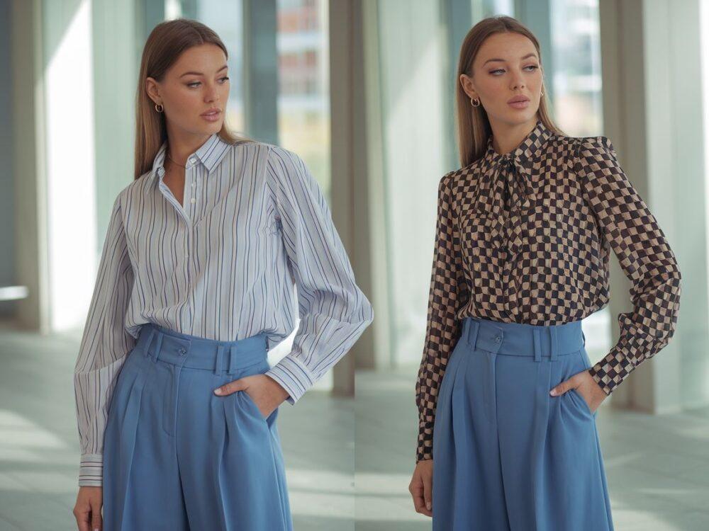 outfit z białą bluzką