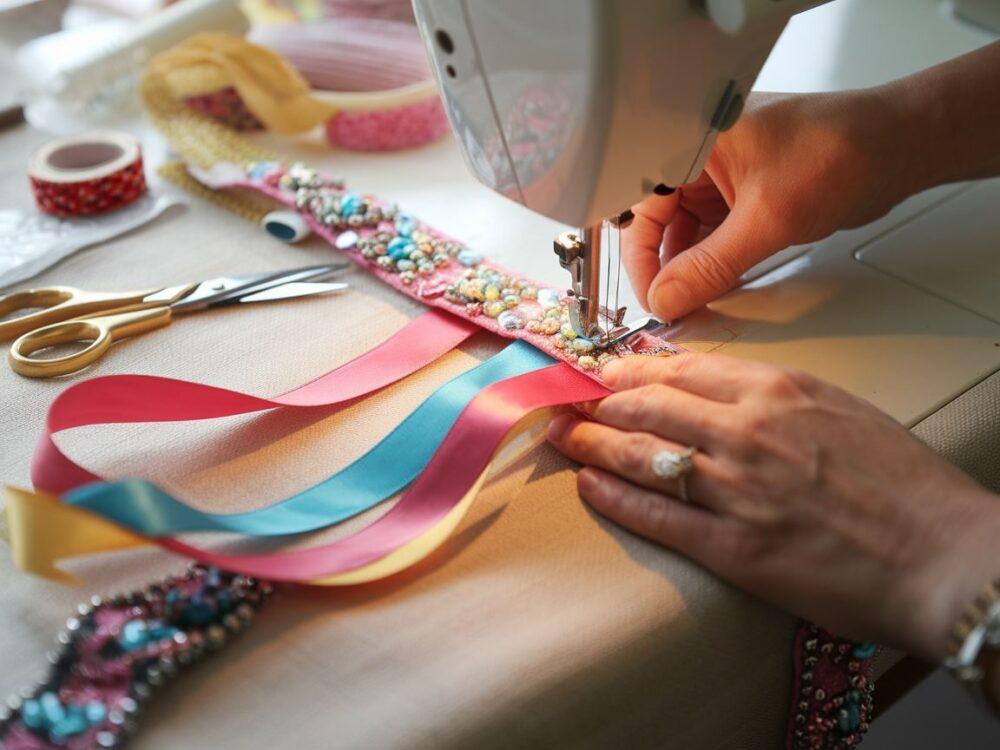 ozdobny pasek do sukienki