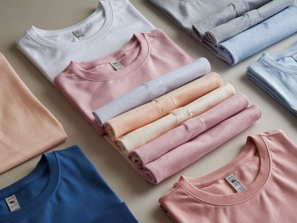 składanie bluzki z długim rękawem